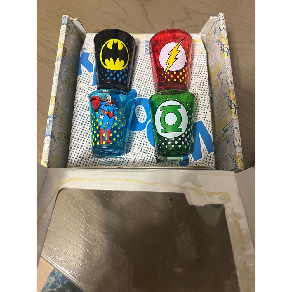 DC Comics Greatest Heroes Collectible Shot Glasses